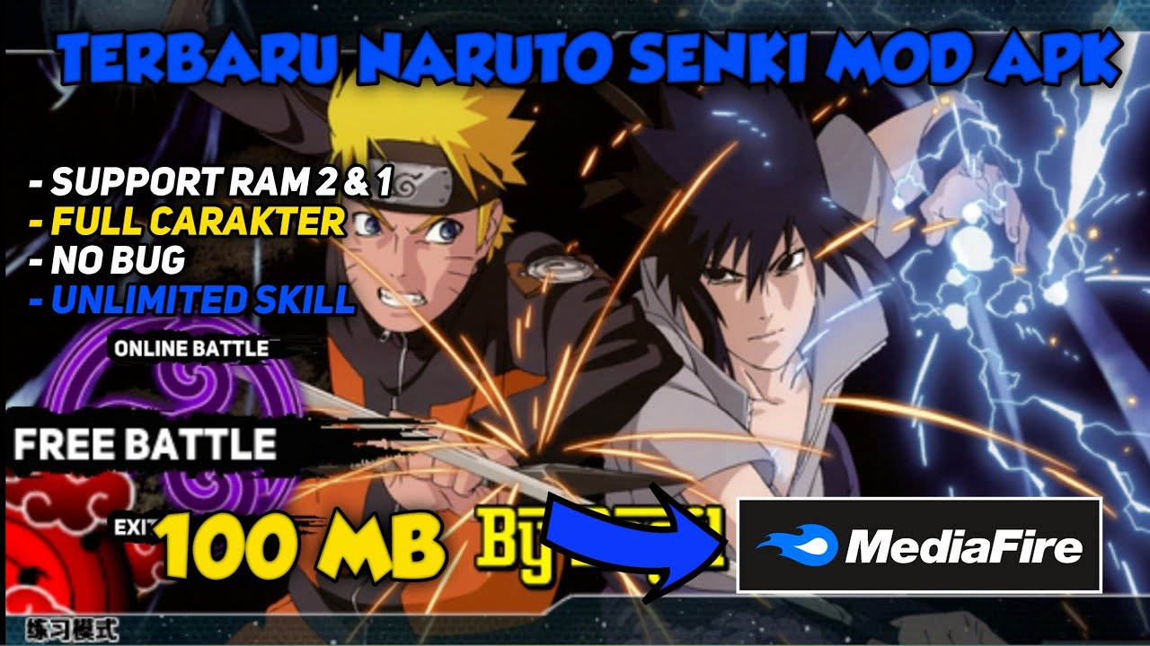 Game Nostalgia Naruto senki mod apk ukuran kecil di android