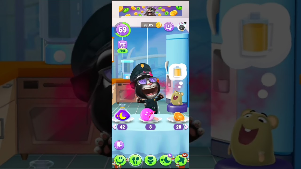 Tom vs Lollipop 😍 | My Talking Tom 2 | Funny Tom pt.999 