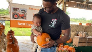 OUR BABYS FIRST TIME AT A PUMPKIN PATCH
