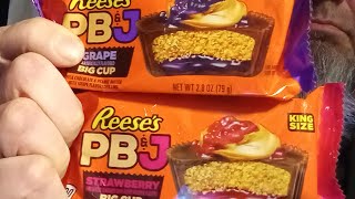 FULL REVIEW. 🆕 Reese's PB&J BIG CUP. Grape and Strawberry flavor, found at Walgreens