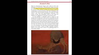 Painting Class 12 Term 2 / Bengal School of Art / Journey's End by Abanindranath Tagore
