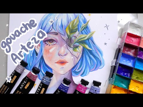GOUACHE ARTEZA ? son buenos o no? – pintando con Gouache