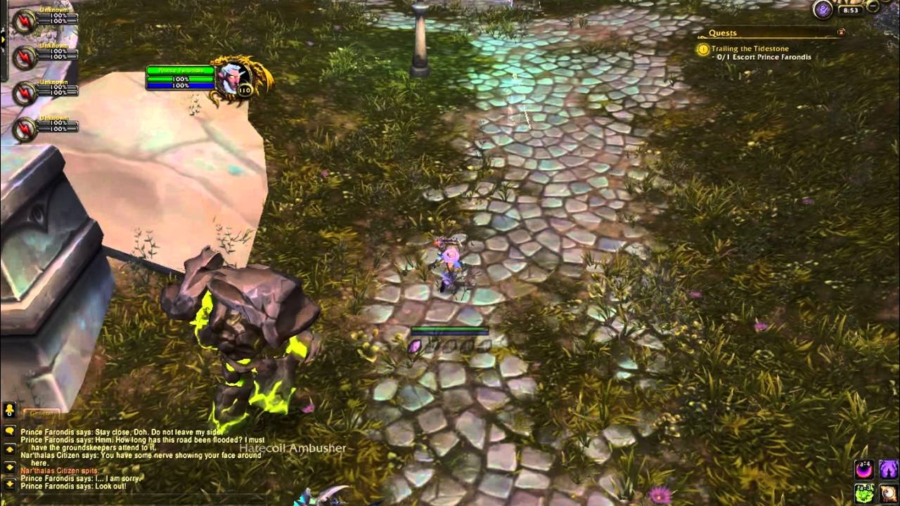 WoW quest - Trailing the Tidestone