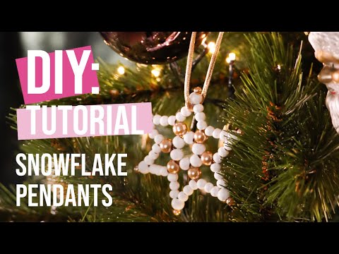 DIY Tutorial: Snowflake pendants
