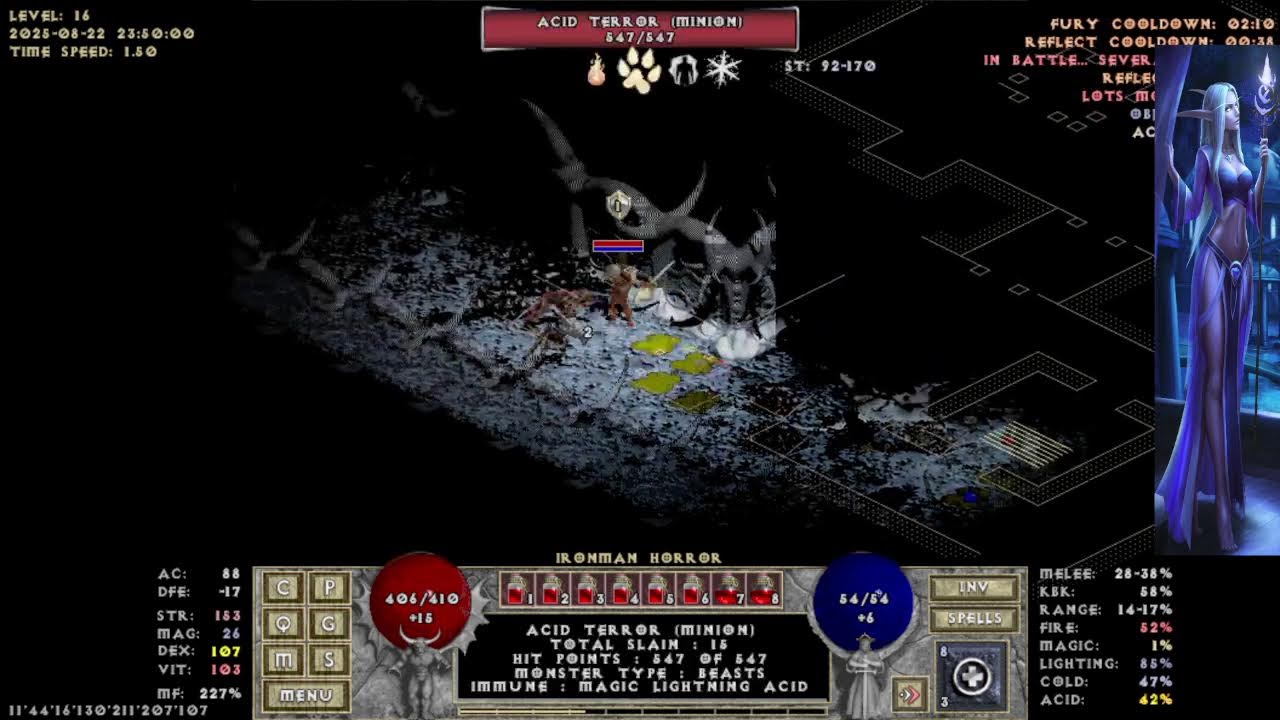 diablo 1 ironman mode challenge (GCs: alone in the dark; ice age; see no evil); Play Guardian!!!