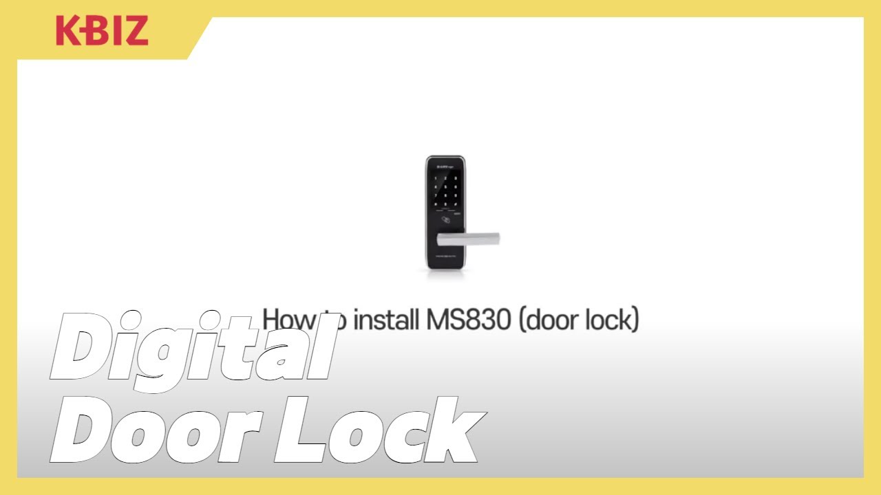 Easy Install For Everyone｜MS830 Digital Lock, Safety Hook, Door Stopper