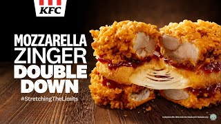 Kfc Mozzarella Zinger Double Down - Stretching The Limits
