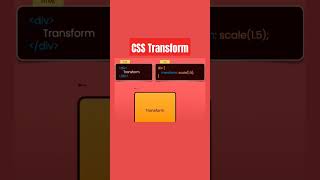 CSs transform #css #transorm #coding #rotate
