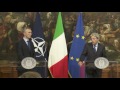NATO Secretary General with Prime Minister of Italy, 27 APR 2017