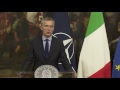 NATO Secretary General with Prime Minister of Italy, 27 APR 2017