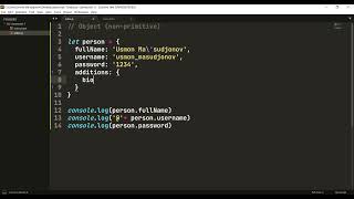 3 dars  JavaScript darslari    Object