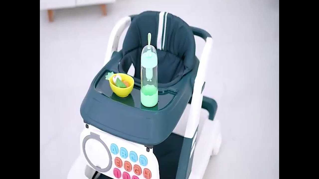 Babyhug Multifunctional Musical Anti-Fall & Convertible Baby Walker