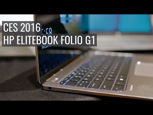CES 2016: HP EliteBook Folio G1 - YouTube