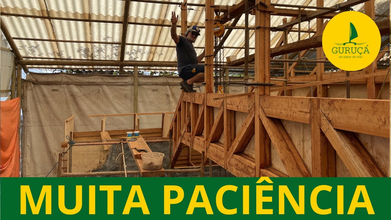 ⁣218| MAIS UMA VEZ PACIÊNCIA - Construção de veleiro catamarã