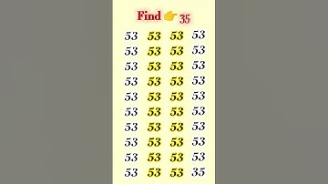 🔍 TEST Your Observation Skills With This FAST Number Game #shorts
