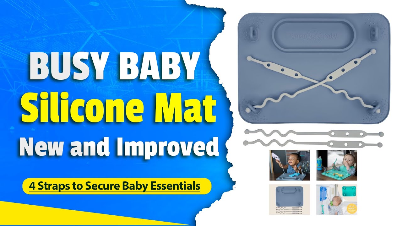 BUSY BABY Silicone Mat | Self-Feeding Baby Mat