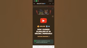 How I earned $1,000,000 At 18 online | Memegrils YouTube Video Code