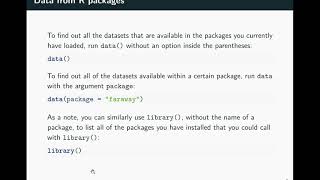 3.4: Data in R Packages