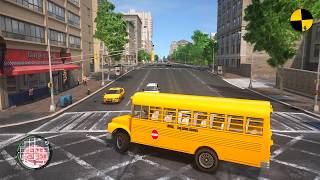 GTA 4 Crazy School Bus Crashes Ep.102