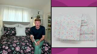 Set Sprei Campuran Katun 1000TC Reflections di QVC screenshot 4