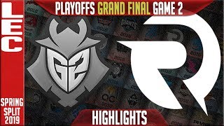 G2 vs OG Highlights Game 2 | LEC Playoffs Grand Finals Spring 2019 | G2 Esports vs Origen G2