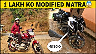 Sathi Ko Ns 200 Ma 1 Lakh Kota Modify Matra Raixa 😱 || NS200 Full Modify ||