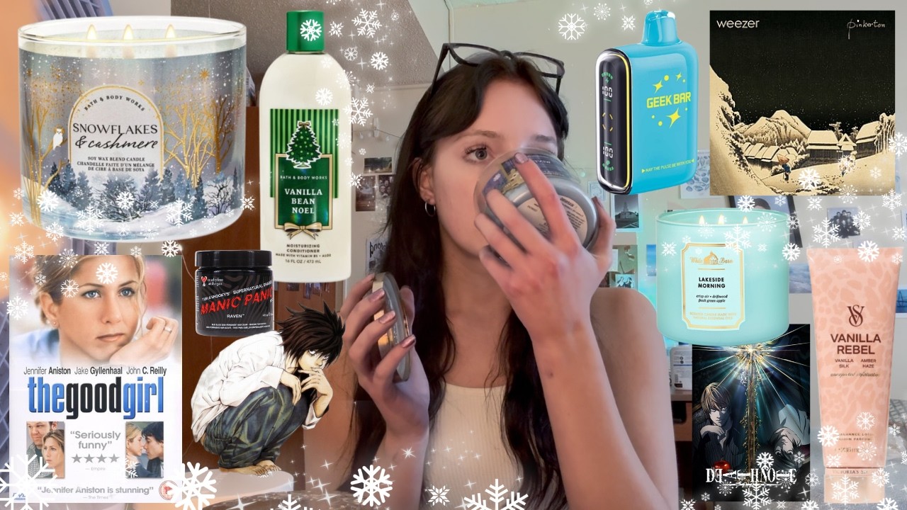 weird girl winter obsessions ❆ beauty products, candles, music, film, etc.