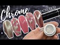 Chrome Powder on Gel Polish | 2 Different Ways