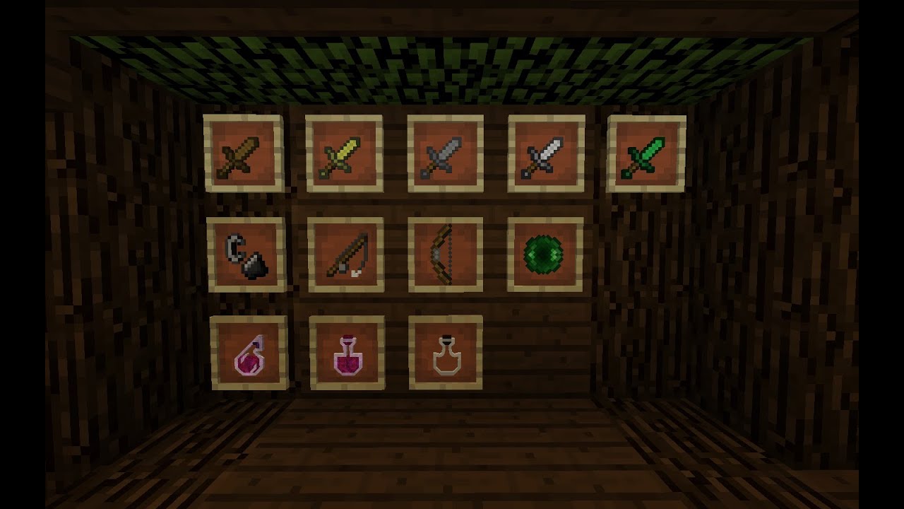 Pack de texturas Para 1.7 y 1.8 defaultgreen - (espadas cortas) sube fps