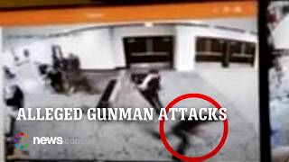 Dramatic footage emerges of alleged White House shooter