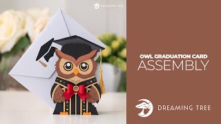 SVG File - Owl Graduation Card - Assembly Tutorial