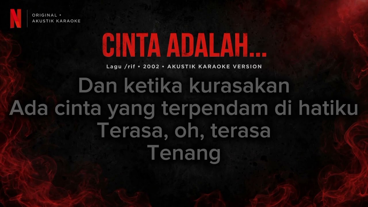 Cinta Adalah... - /rif (2002) | KARAOKE NO VOCAL | Lirik HD