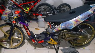 RAKIT MESIN MIO SELEMBARAN DARI BAWAH