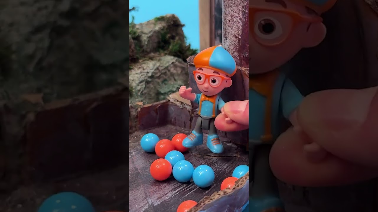 Blippes großes Murmelrennen! 🏁 #blippi #challenge #race