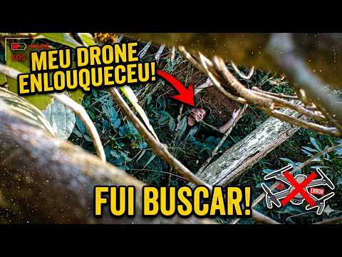 Quase PERDI meu DRONE na MATA - Drone Desgovernado caiu