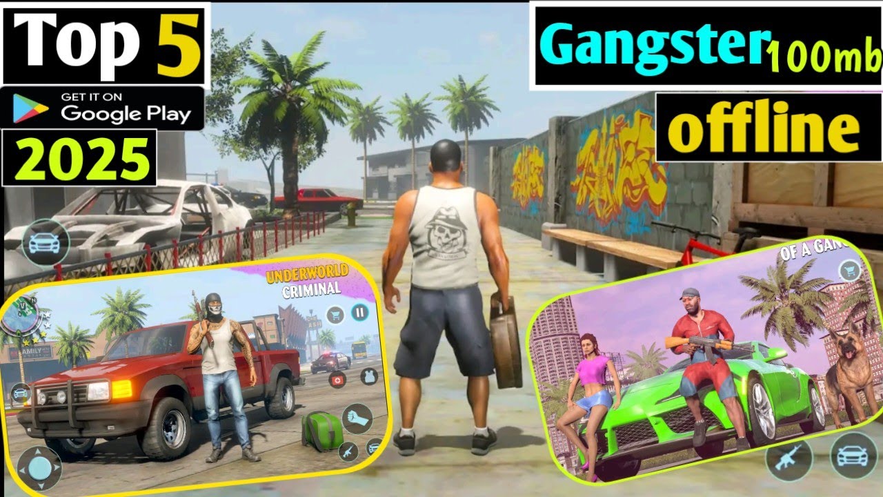 Top 5 offline Gangster open world games near 100 mb's || best offline open world games like GTA