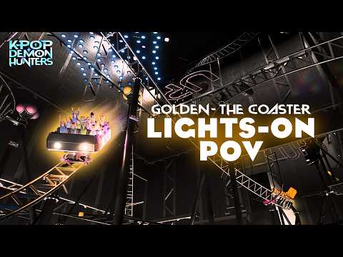GOLDEN Roller LIGHTS ON Pov - Music Synced Coaster  (Planet Coaster 2)