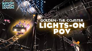 GOLDEN Roller LIGHTS ON Pov - Music Synced Coaster  (Planet Coaster 2) screenshot 2