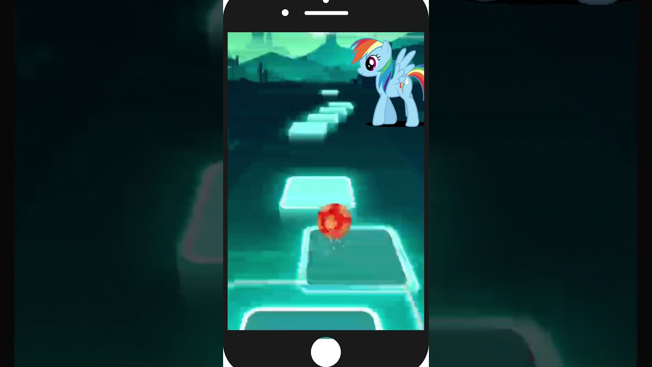 Hop Tiles EDM Rush - Rainbow Dash