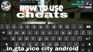how to use cheat code in gta vice city android screenshot 4