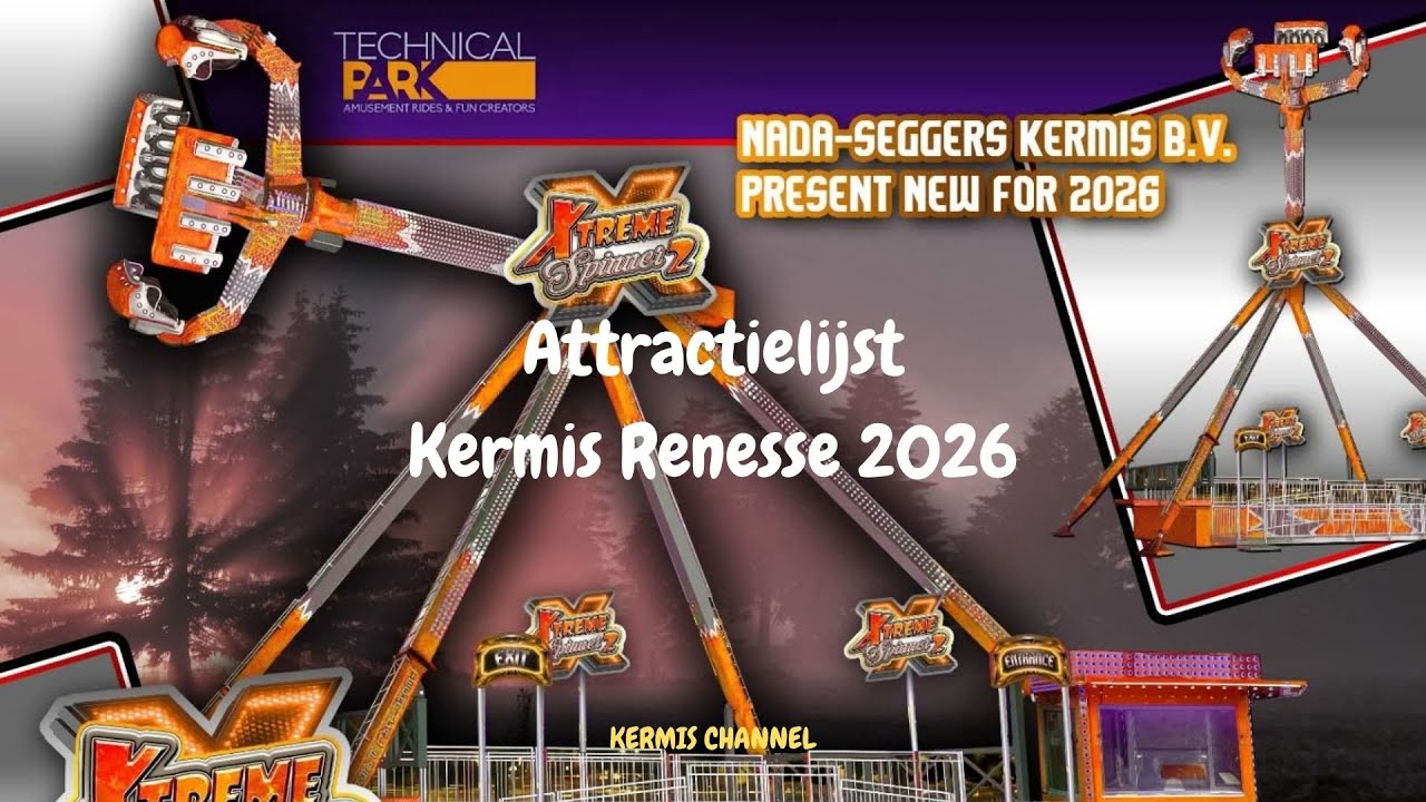 Attractielijst kermis Renesse 2026