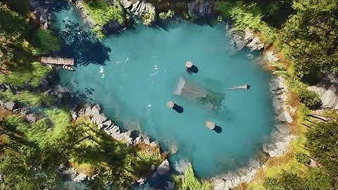 D&D - Animated Battle Map - Lake (far view) UE5