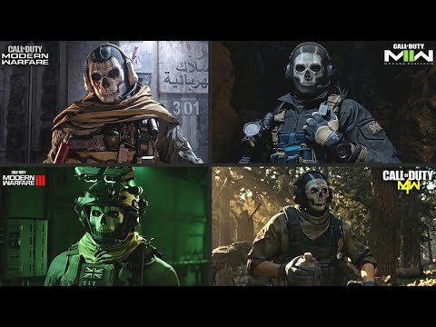 GHOST'S ENTRY SCENES COMPARISONS in Every COD Modern Warfare Reboot Timeline Games Only...