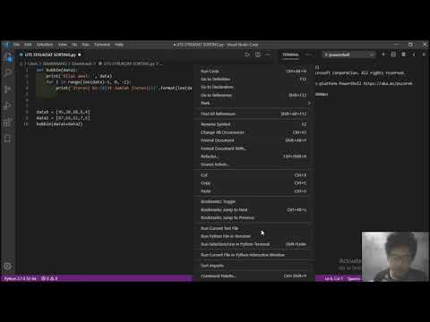 Mengurutkan Data(BubbleSort) dengan Python