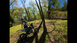 Riding NJ Single Track with my wife