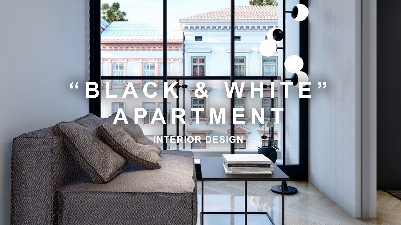 EXPLORING THE SERENITY OF BLACK AND WHITE MINIMALIST APARTMENT