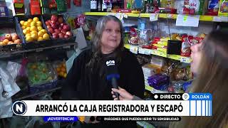 Insólito robo: arrancó la caja registradora y salió corriendo | TELEFE ROSARIO