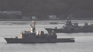 2026海上自衛隊呉基地空母KAGAライブ配信「3月14日（土）江田島市・第１術科学校江田島湾に浮かぶ4隻の護衛艦を望む！」