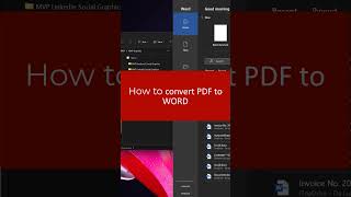 📃How to convert PDF to WORD #shorts screenshot 2