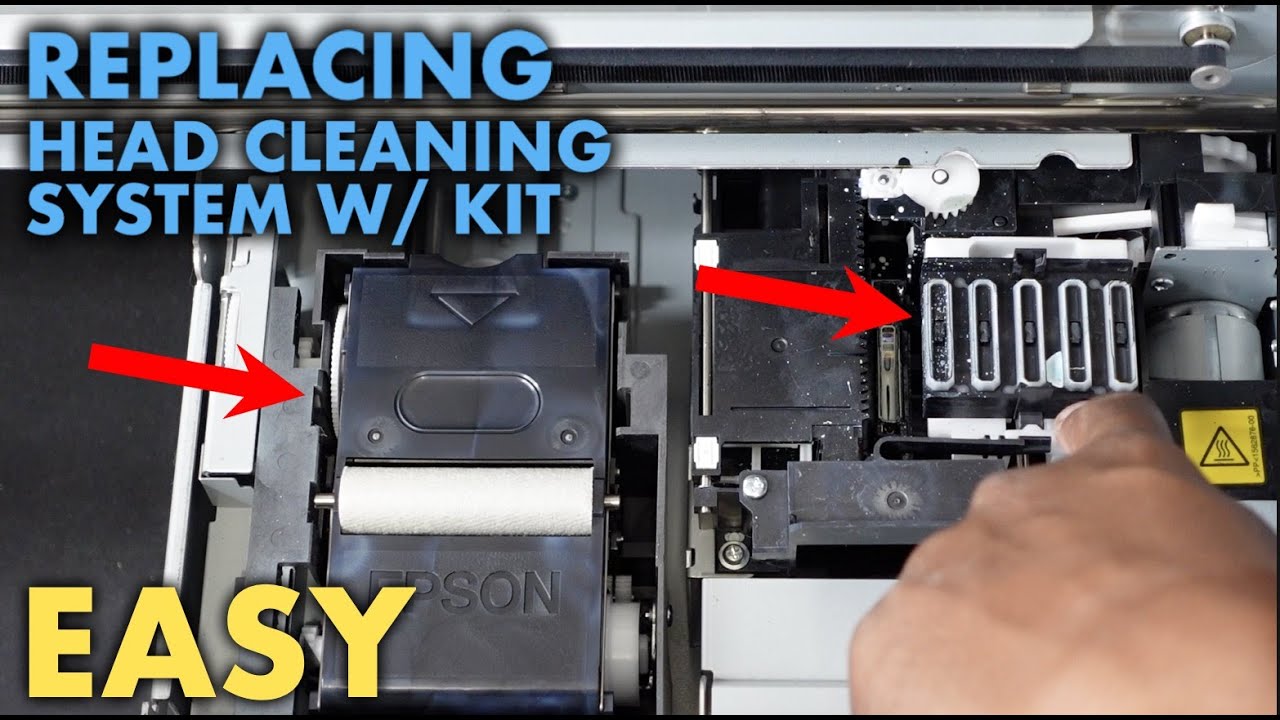 HOW TO Replace Head Cleaning System *EPSON F2100* YouTube